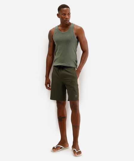 short boardshort masculino bicolor verde 42