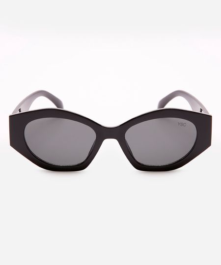 óculos de sol oval preto UNICO óculos de sol oval preto UNICO