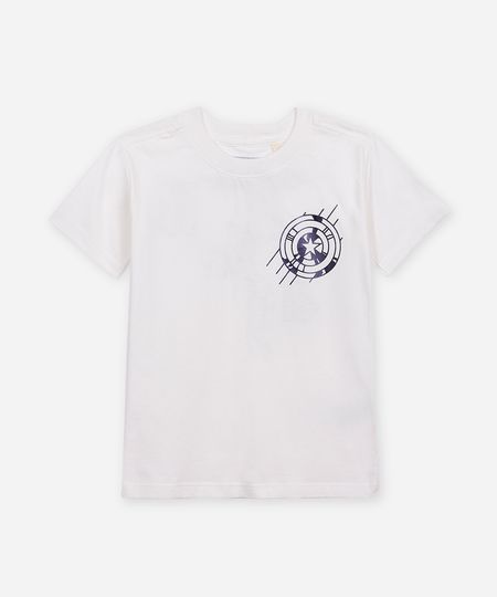 camiseta de algodão infantil capitão américa sam wilson off white 10