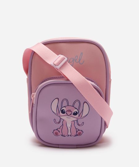 bolsa infantil angel stitch lilás UNICO