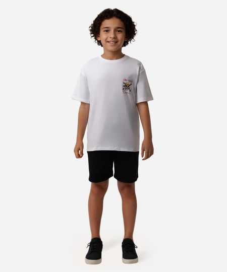 camiseta de algodão juvenil one piece off white 16 camiseta de algodão juvenil one piece off white 16