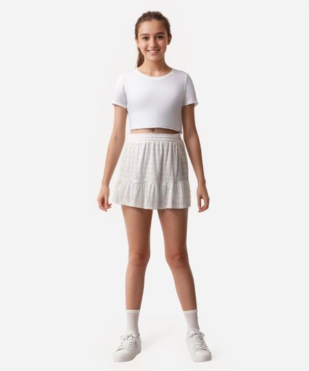 cropped de algodão juvenil com recorte nas costas off white 12 cropped de algodão juvenil com recorte nas costas off white 12