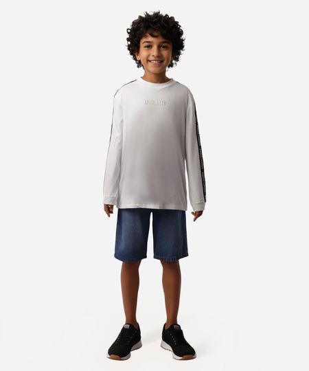 camiseta de algodão juvenil authorized branca 10 camiseta de algodão juvenil authorized branca 10