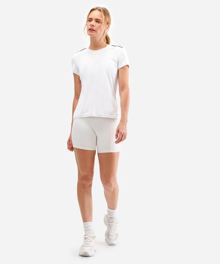 bermuda feminina esportiva ace off white G