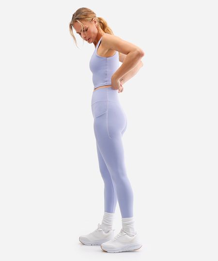 legging feminina esportiva ace com bolso lilás G