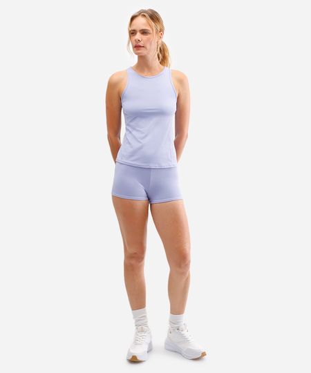 short feminino esportivo ace lilás P