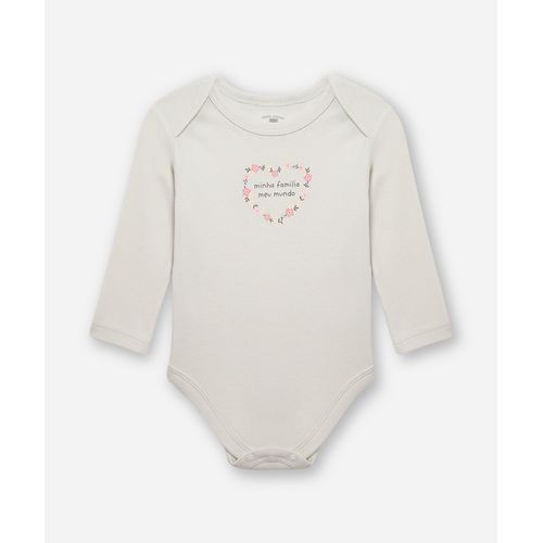 body infantil de algodão minha família meu mundo verde