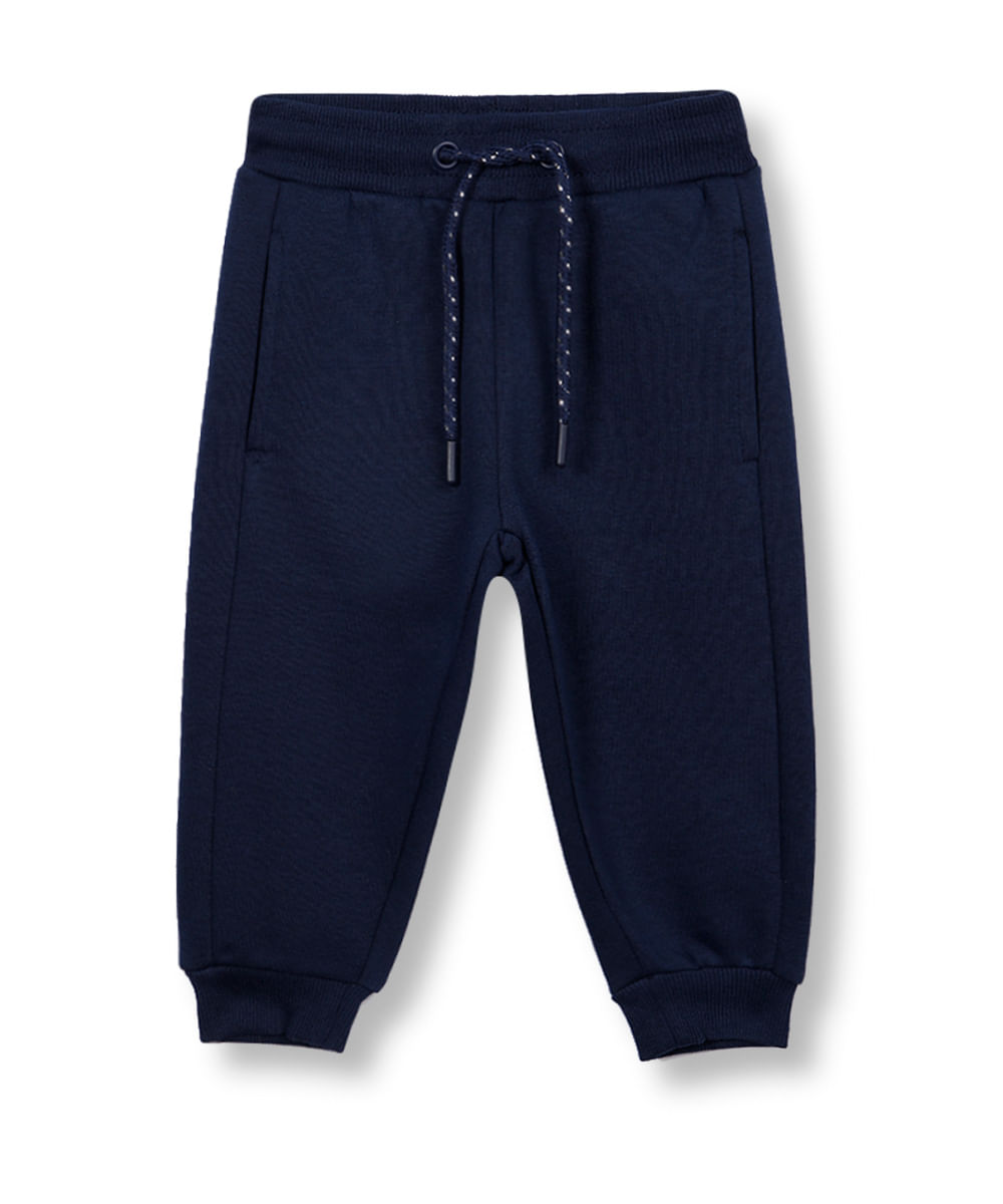 calça jogger infantil de moletom azul