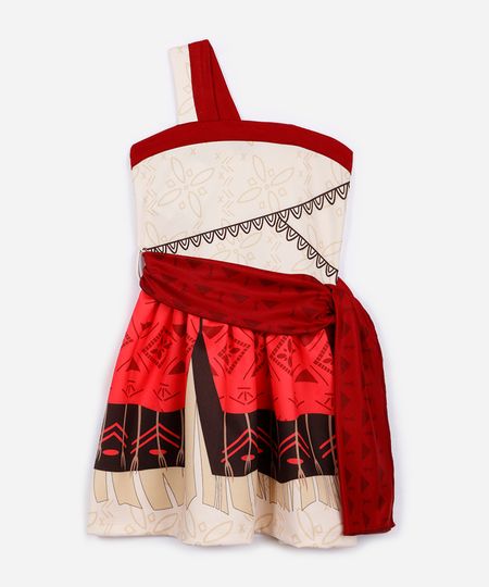 vestido fantasia infantil moana - multicor 10