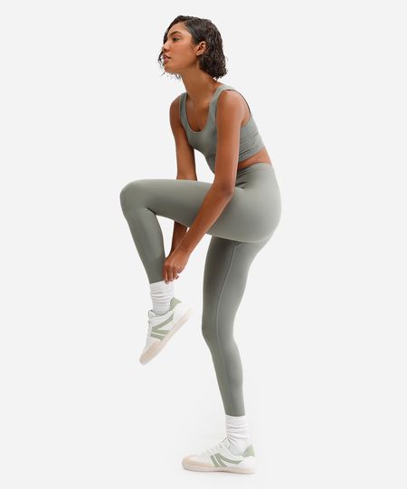 calça legging sem costura esportiva ace verde M