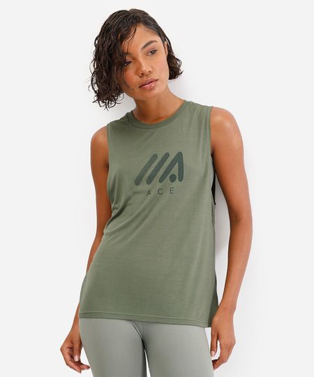 regata de viscose esportiva ace verde M