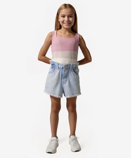 short infantil clochard jeans azul 4 short infantil clochard jeans azul 4