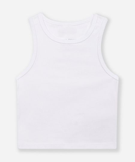 cropped de algodão infantil off white 4