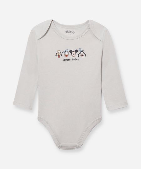 body de algodão infantil mickey e amigos verde 18-24 body de algodão infantil mickey e amigos verde 18-24