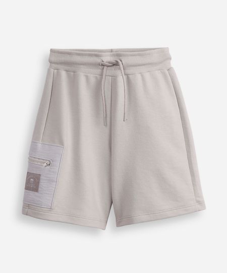 bermuda reta de moletom infantil cinza 4 bermuda reta de moletom infantil cinza 4