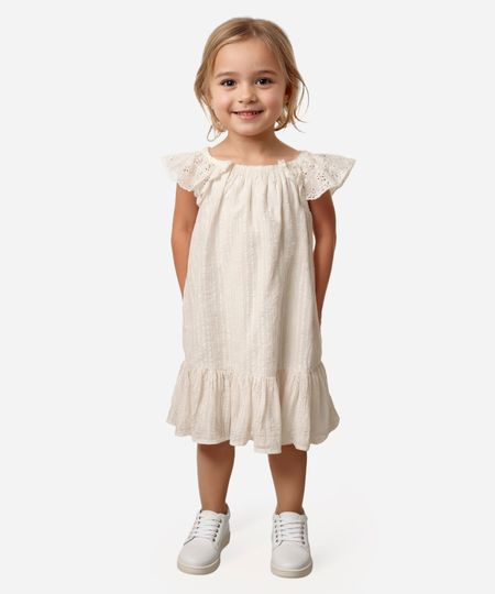 vestido infantil manga laise off white 3