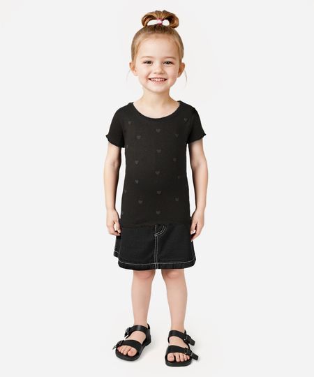 blusa de algodão infantil  cinza 1