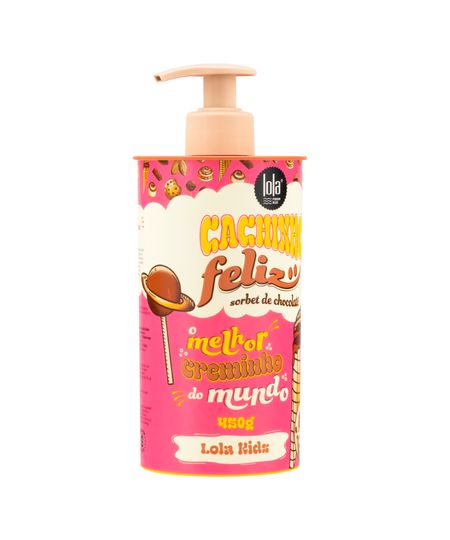 creme de pentear lola cachinho feliz chocolate 450g UNICO creme de pentear lola cachinho feliz chocolate 450g UNICO