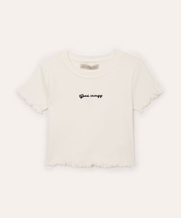 cropped juvenil manga curta good energy off white 16