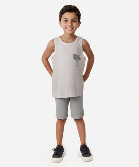 regata de algodão infantil one piece off white 8