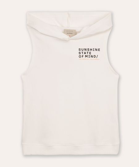 regata de moletom infantil sunshine state of mind com capuz off white 4 regata de moletom infantil sunshine state of mind com capuz off white 4