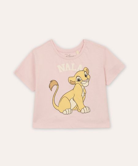 camiseta infantil de algodão nala rosa 1