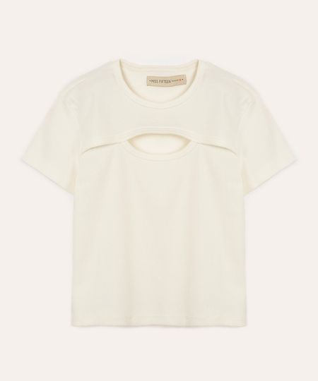 blusa cropped de algodão com recorte juvenil off white 14