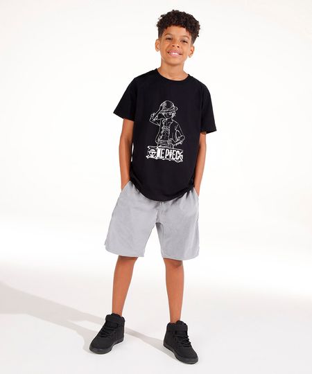bermuda juvenil com bolso cinza 12