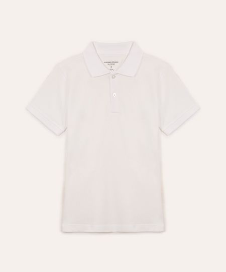 polo de algodão infantil manga curta off white 8 polo de algodão infantil manga curta off white 8
