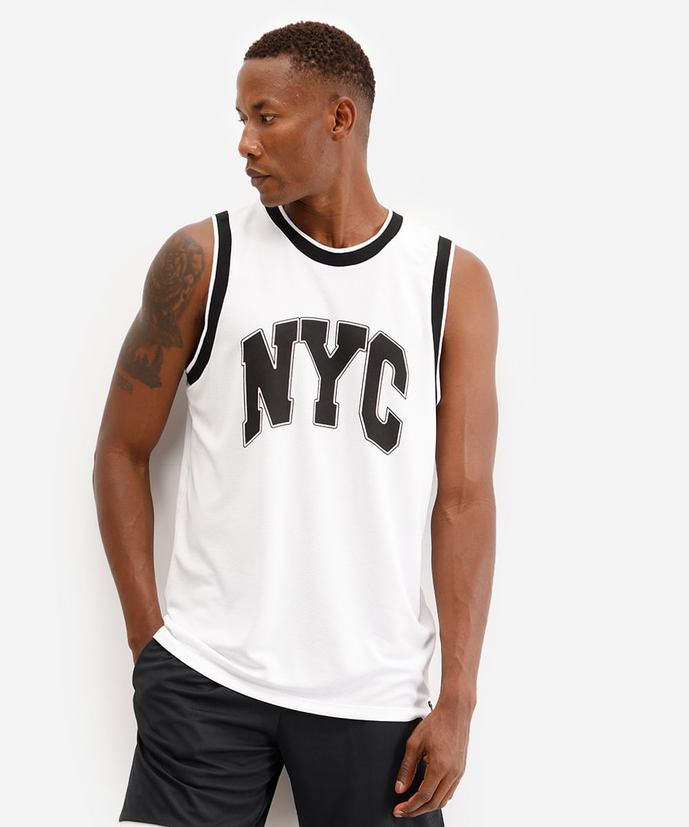 regata basquete masculina esportiva ace nyc branca