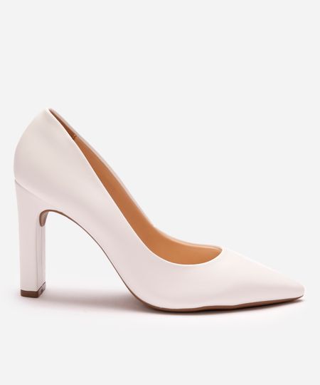 scarpin bico fino salto alto oneself off white 35 scarpin bico fino salto alto oneself off white 35