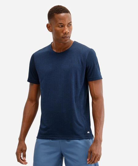 camiseta masculina esportiva ace estampada azul M