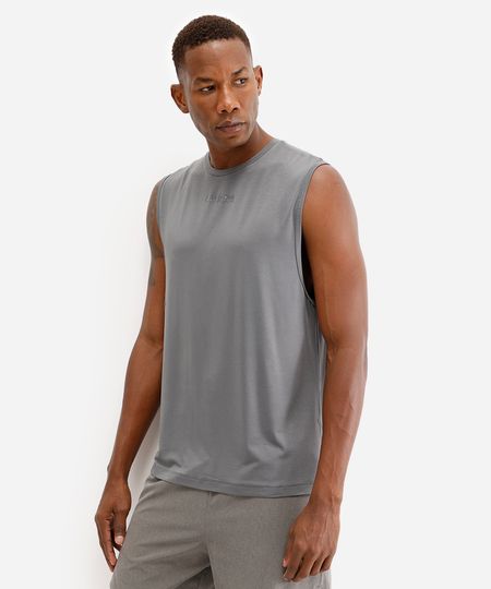 regata muscle masculina de viscose ultimate cinza GG regata muscle masculina de viscose ultimate cinza GG