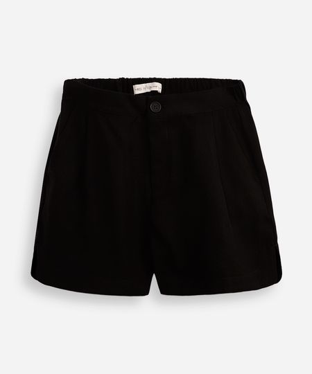 short clochard juvenil de viscose preto 14 short clochard juvenil de viscose preto 14