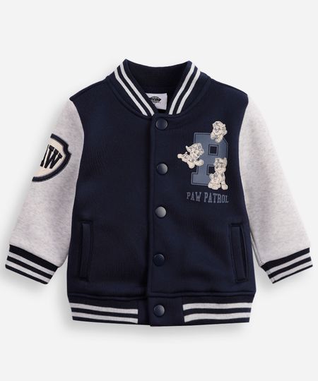 jaqueta bomber infantil de moletom patrulha canina azul 2 jaqueta bomber infantil de moletom patrulha canina azul 2