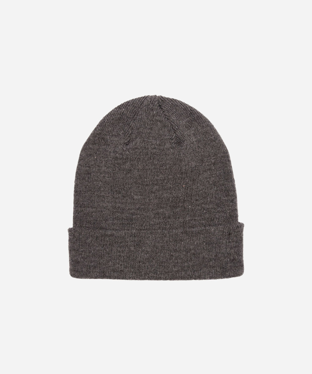 gorro masculino básico cinza