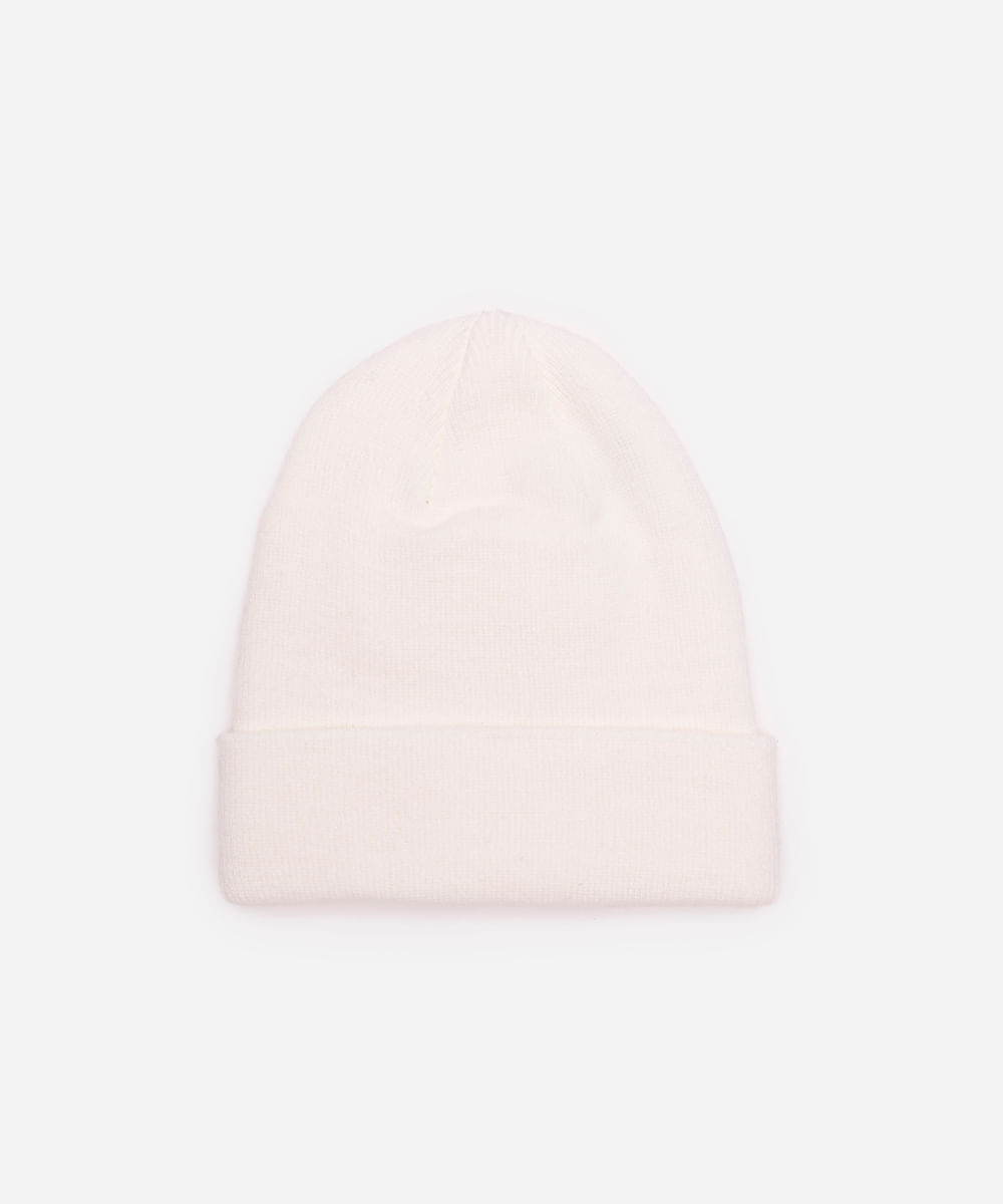 gorro masculino básico off white