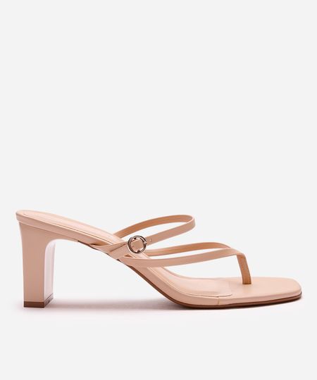 tamanco bico quadrado oneself bege 38 tamanco bico quadrado oneself bege 38