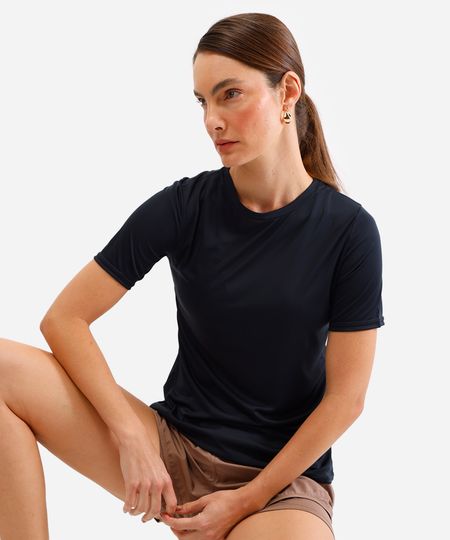 blusa feminina esportiva ace manga curta preta P