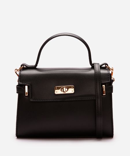 bolsa com alça transversal preta UNICO