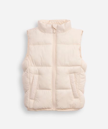 colete puffer infantil bege 3 colete puffer infantil bege 3
