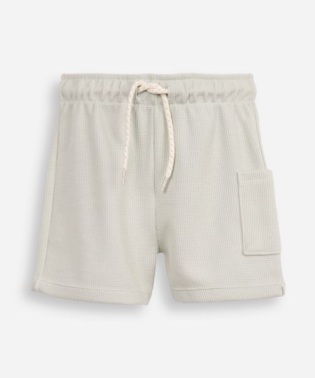 short de algodão infantil com bolso texturizado verde 1 short de algodão infantil com bolso texturizado verde 1