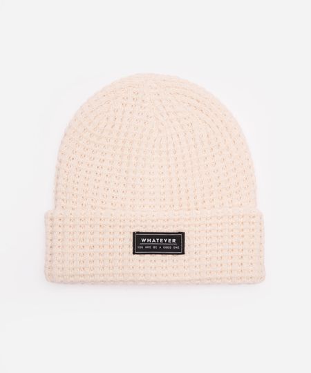 gorro masculino texturizado off white UNICO gorro masculino texturizado off white UNICO
