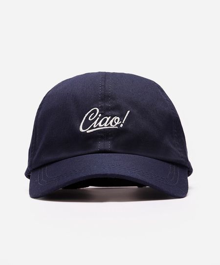boné de sarja aba curva ciao azul UNICO
