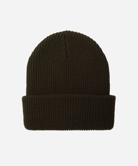 gorro masculino canelado - verde escuro UNICO