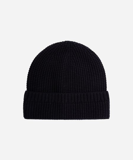 gorro masculino texturizado azul UNICO