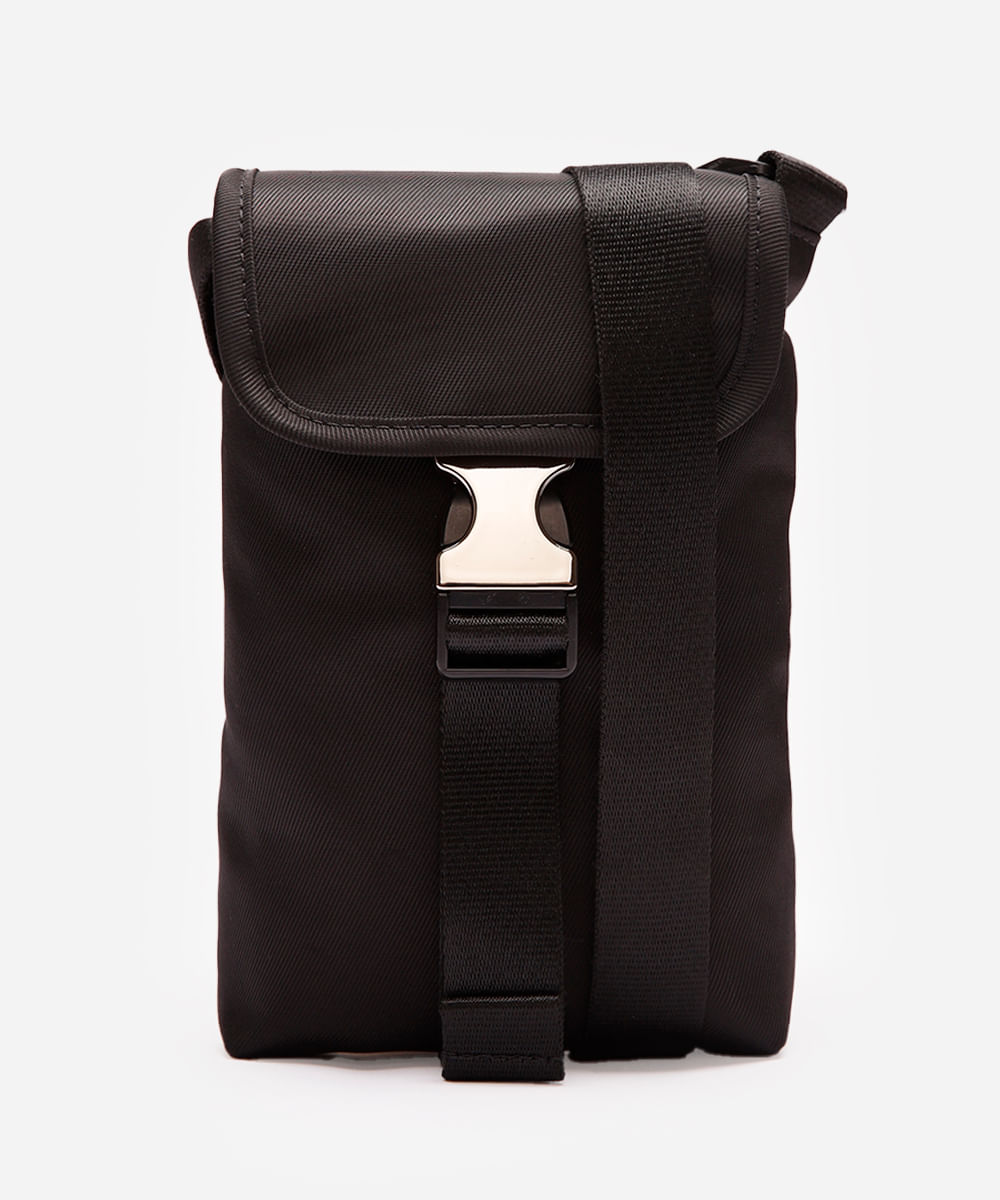 bolsa shoulder transversal preta