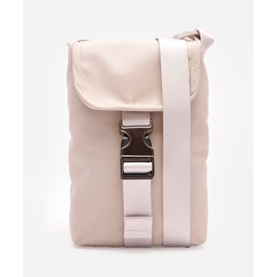 bolsa shoulder transversal bege