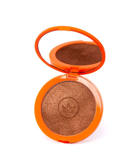 bronzer compacto mari maria tropical tan gold sparkle dourado UNICO bronzer compacto mari maria tropical tan gold sparkle dourado UNICO