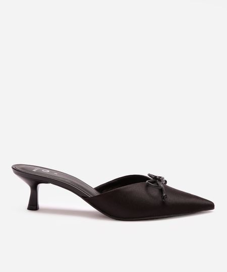mule bico fino com laço mindset preto 34